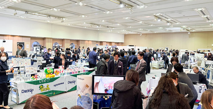 展示会会場の様子の様子